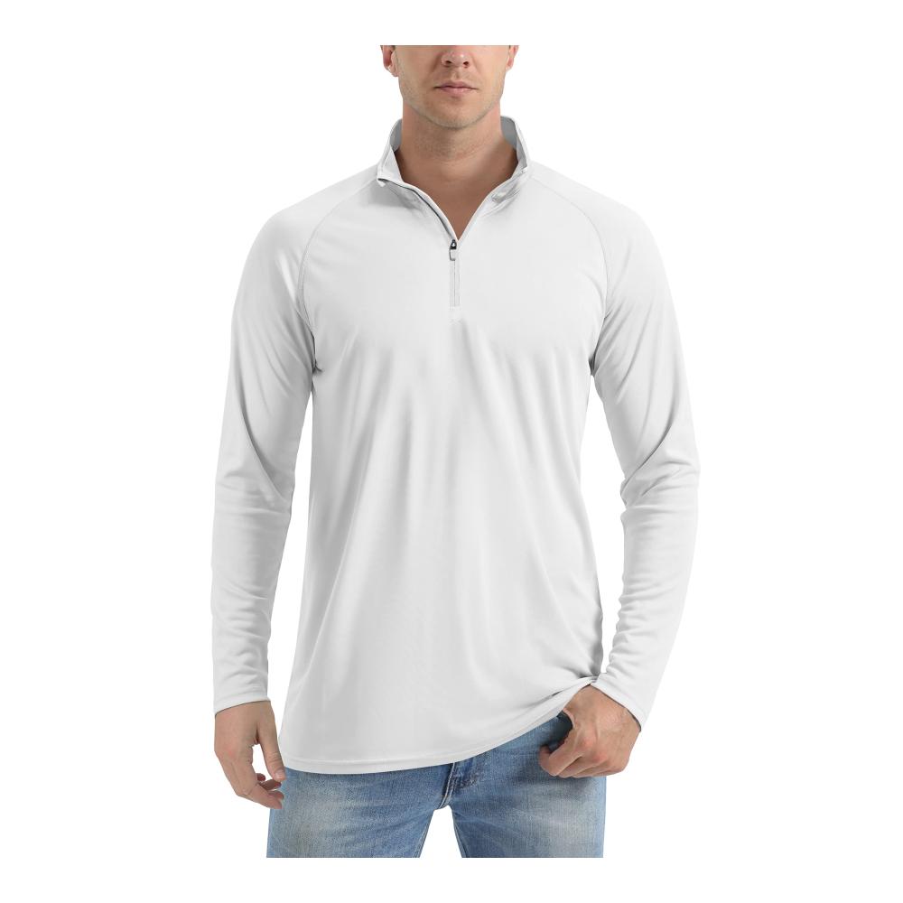 Jungen Herren Rashguard UV-Schutz 1/4 Reißverschluss UPF 50 Langarm Longsleeve Sportshirt