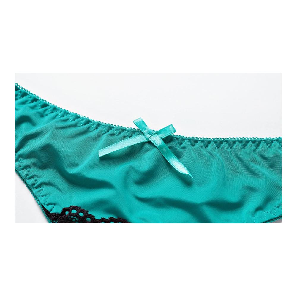 Damen BH und Höschenset - Sexy Spitzen-Bralette mit 3/4 Tasse Übergröße Hochdrücken Bügelunterstützung Minimizer Bequemer Tanga - Klassische Dessous für stilvolle Eleganz