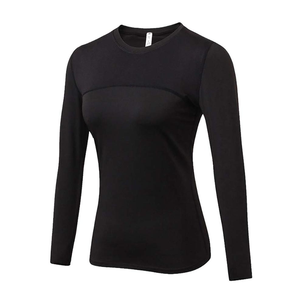 Damen Kompressionsshirt Langarm - Hochleistungs Dry Fit Laufshirt für Damen - Athletisches T-Shirt für Workouts und Laufen