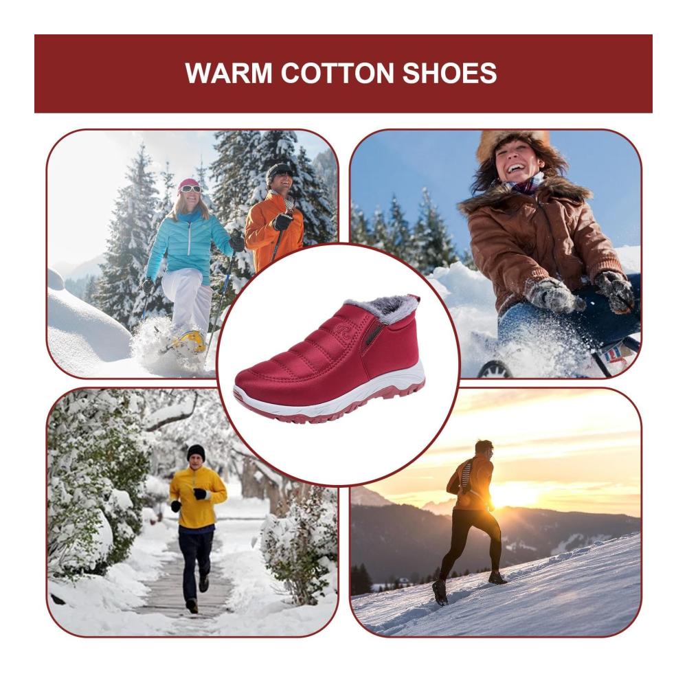 Ankle Snow Boots für Senioren | Warme rutschfeste Winterstiefeletten - Indoor & Outdoor Stiefel für mittleres und höheres Alter