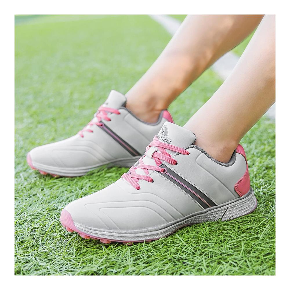 Leichtgewichtige Wasserdichte Golfschuhe für Damen – Anti-Rutsch Atmungsaktiv – Indoor & Outdoor Golftraining
