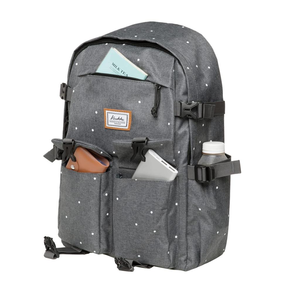 KAUKKO Tagesrucksack - Stilvoller 22-Liter Rucksack mit 15 Zoll Laptopfach für Schule und Universität