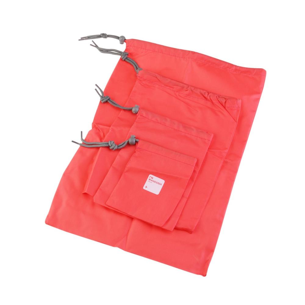 ULTNICE Kofferorganizer Set - 4 Größen Nylon Taschen für Schlüssel Bücher Hygieneartikel und Mobiltelefone - Wasserabweisend und ideal für Reisen Wandern und Camping