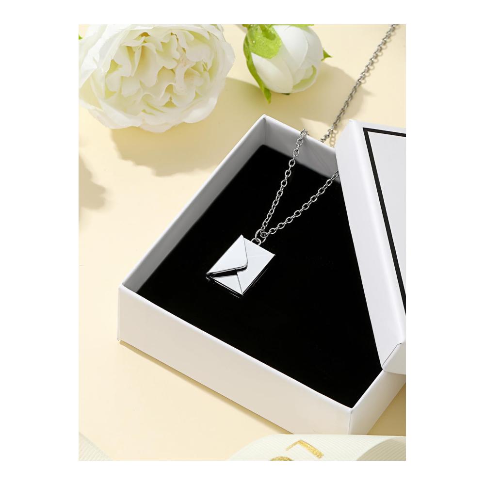 Personalisierte Foto Medaillon Halskette - Edelstahl/Kupfer Öffnbar mit Gravur - Weihnachtsgeschenk Geburtstagsgeschenk Silber/Gold/Rosegold/Schwarz - 46cm Kette