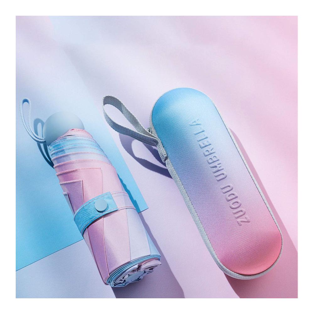 Galatée Aurora Mini Taschenschirm - Windproof Sturmfest Leicht & Kompakt - UV-Schutz UPF 50 - Regenresistent
