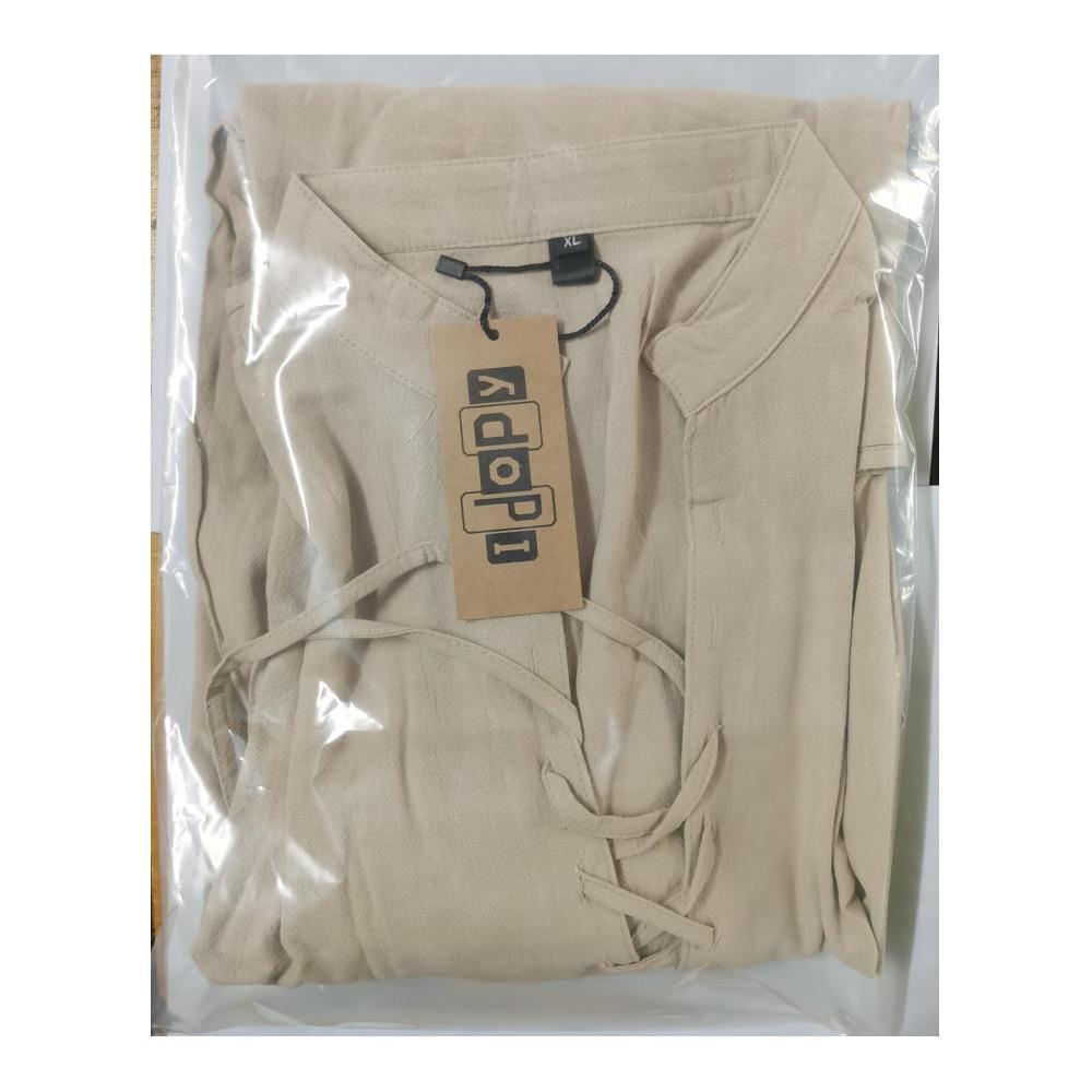 Herren Renaissance Henley Shirt mit Retro Lace-Up Details - Mittelalterliche Punk Tops