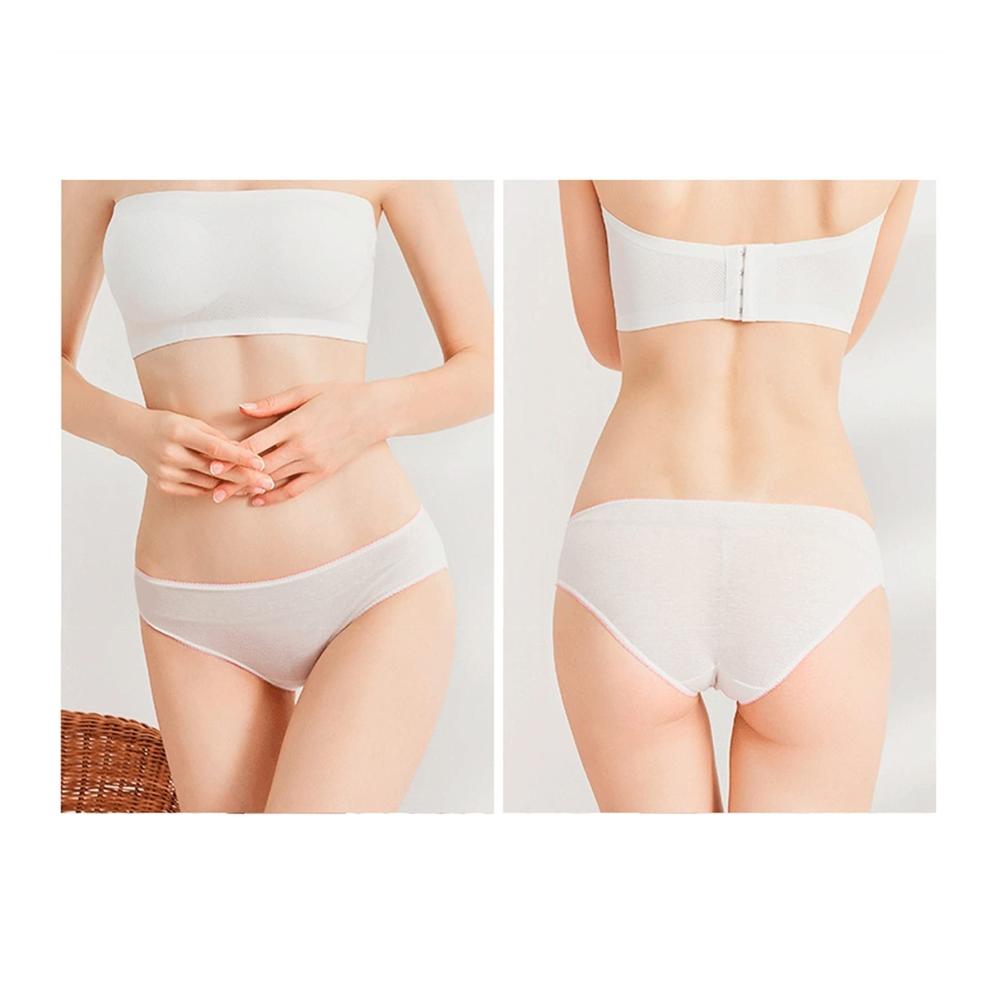 20er Pack Damen Sport-BHs & Einweg-Baumwollslips - Diskrete Unterwäsche für Reisen Hotels & Spa - Weiche und bequeme Damenunterwäsche