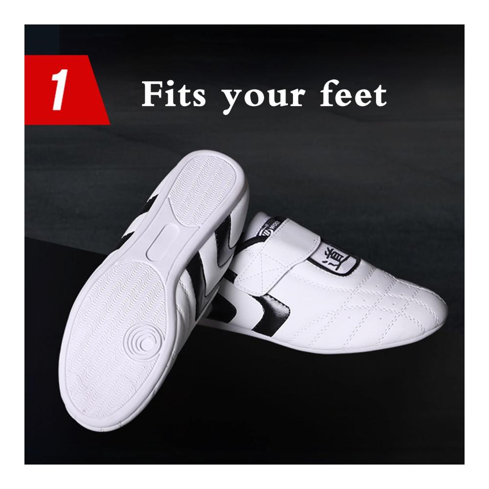 Kampfsportschuhe für Erwachsene und Kinder Atmungsaktiv Bequem und Verschleißfest für Boxen Karate Taichi und Taekwondo Training
