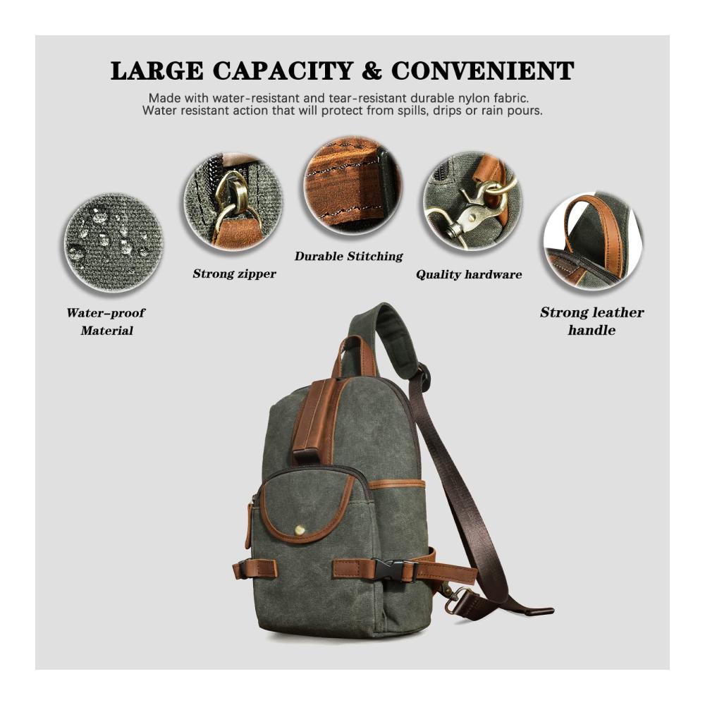 Unisex Schultertasche mit Gepäck-Brusttasche | Modernes Design Fb8013 für stilbewusste Reisende
