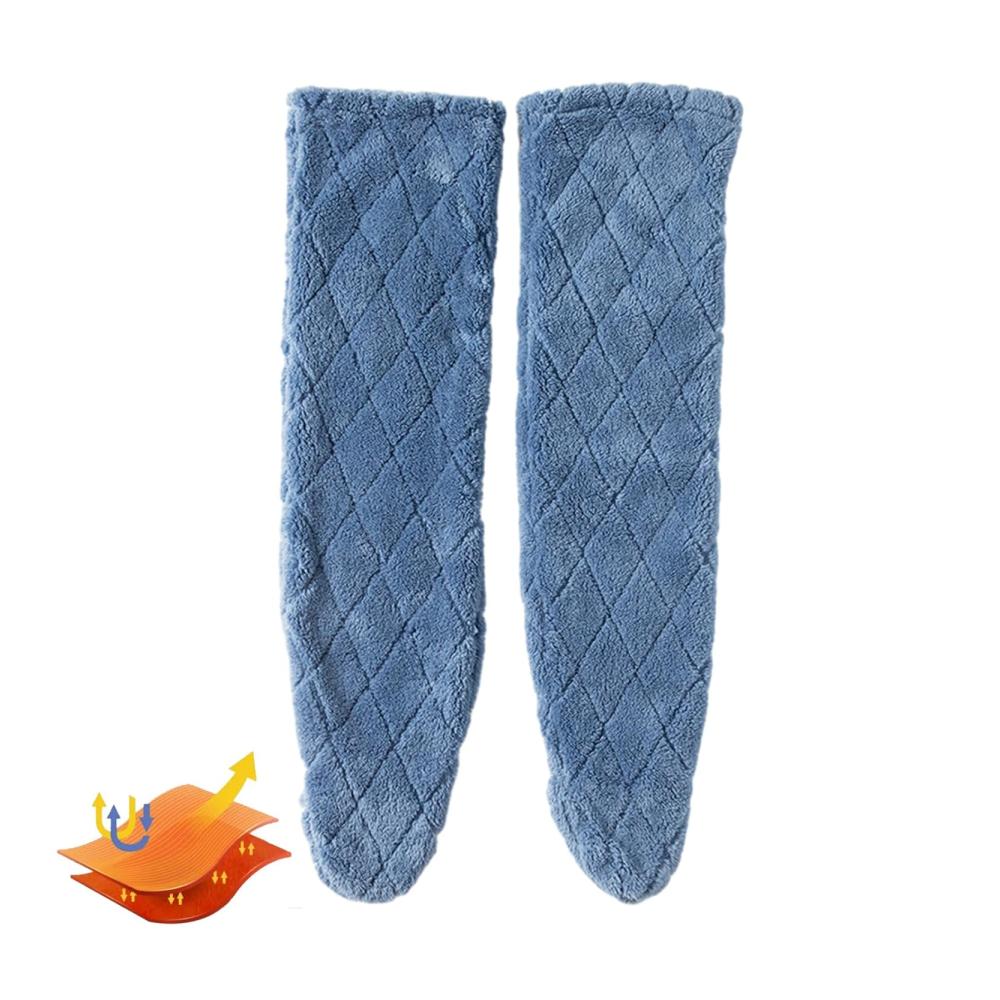 Damen Kniestrümpfe Lange Overknee-Slipper-Socken aus Warmem Korallen-Fleece für Heimgebrauch und Cosplay