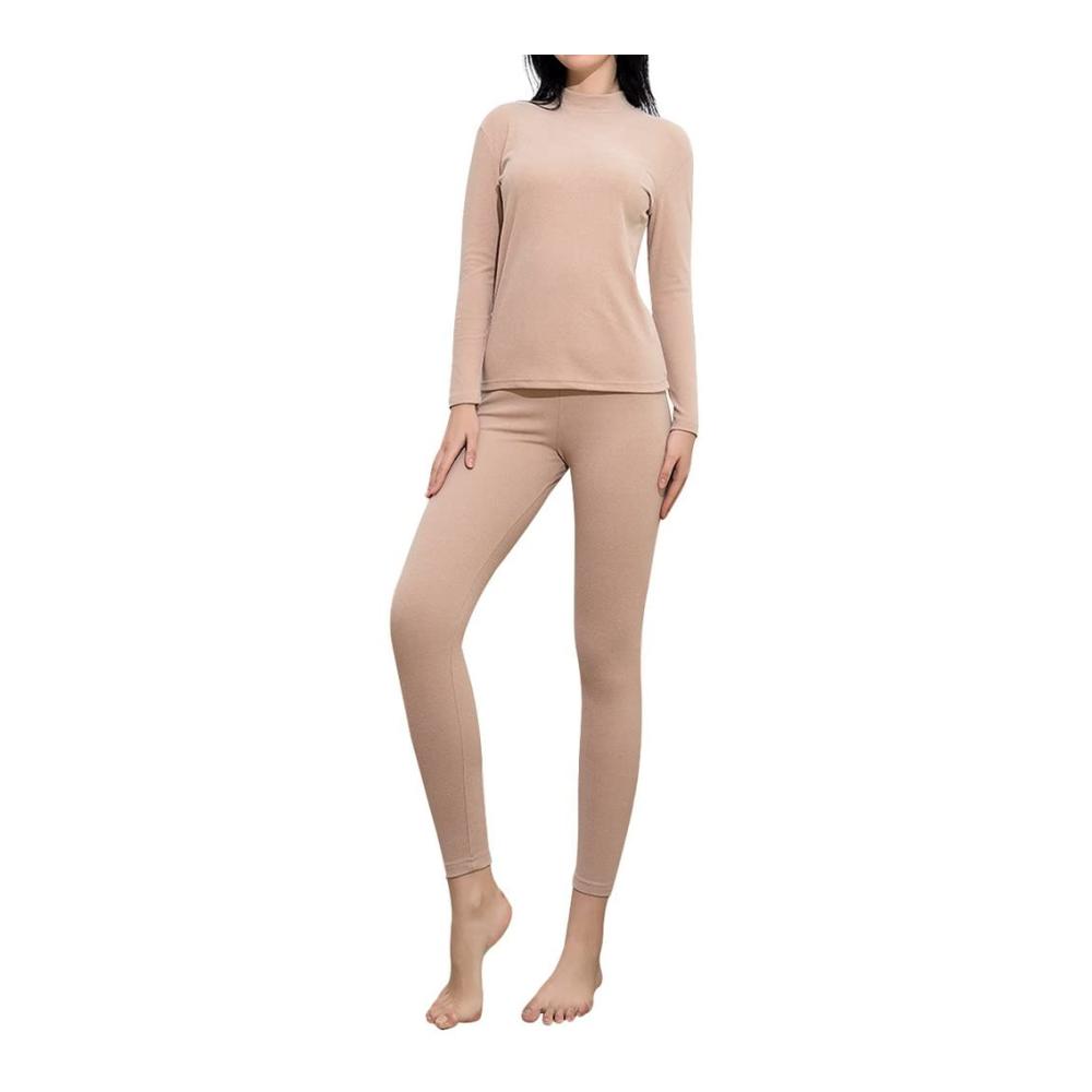 Thermounterwäsche Damen Funktionsunterwäsche Set für Ski Laufen & mehr – Thermoaktiv Atmungsaktiv ideale Base Layer Skiunterwäsche