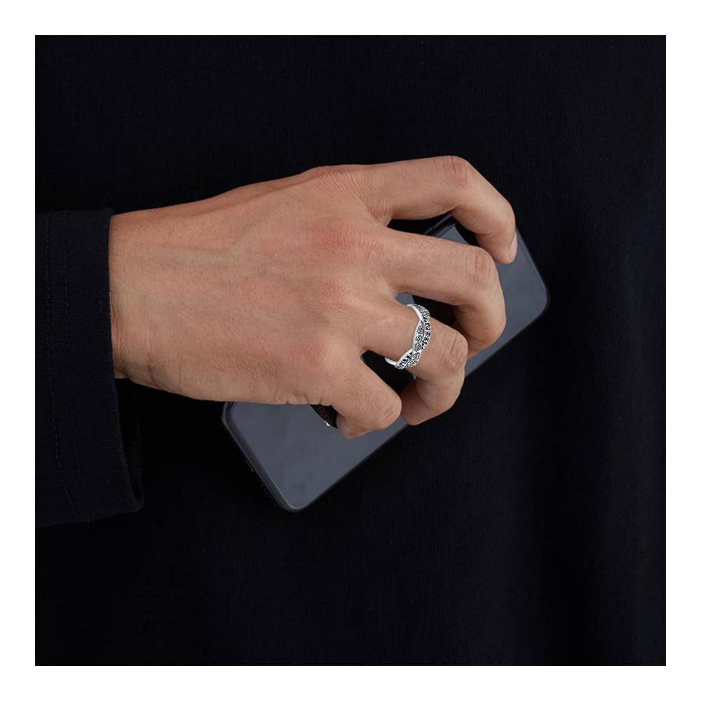 Viking Rune Ring 925 Silber - Herren Damen Schmuckring mit Geschenkbox für Geburtstag und Valentinstag