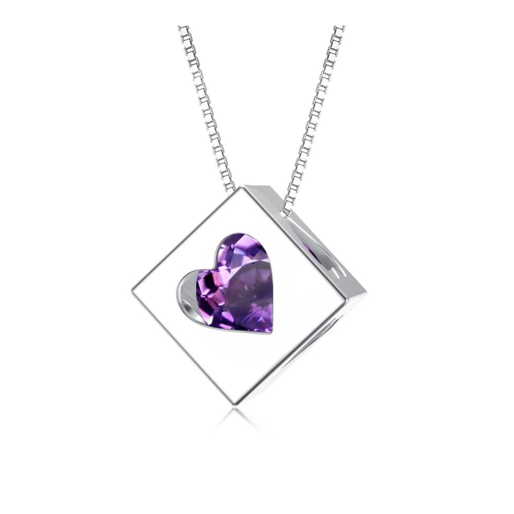925 Sterling Silber Geburtsstein Halskette - Einzigartiges Jubiläums- und Geburtstagsgeschenk für Mädchen Frauen Teenager und Mütter