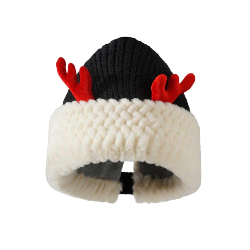 Weihnachtliche Geweih-Strickmütze mit Party-Flair - Die ultimative Wintermütze