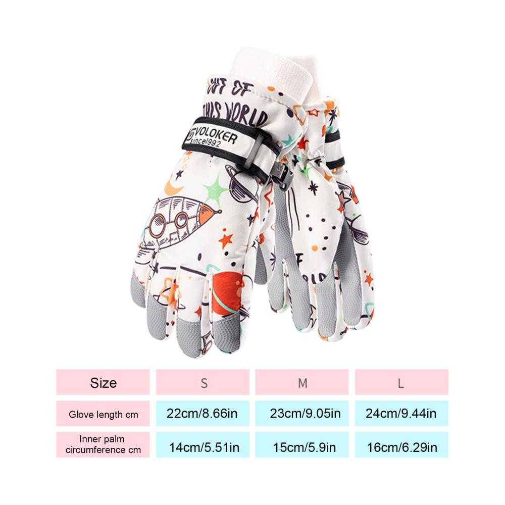 Kinder-Skihandschuhe Wasserdichte Winter-Fäustlinge für Mädchen zum Skifahren Snowboarden & Skaten
