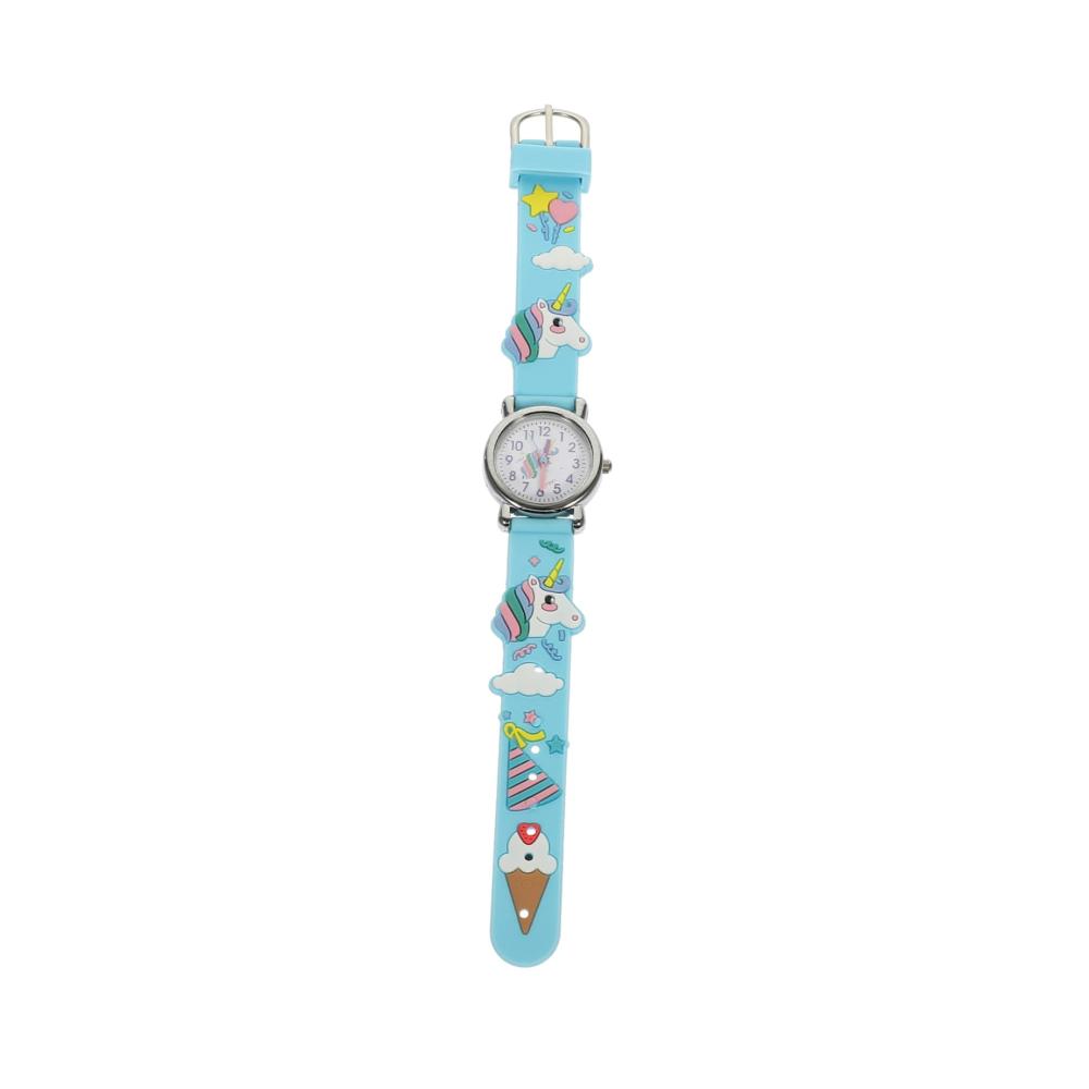 Kinderuhr mit Einhorn-Muster | Digitale Armbanduhren für Mädchen und Jungen | 4-Teilige Studentenuhr mit 3D-Ornamenten | Praktische Kleinkinduhr