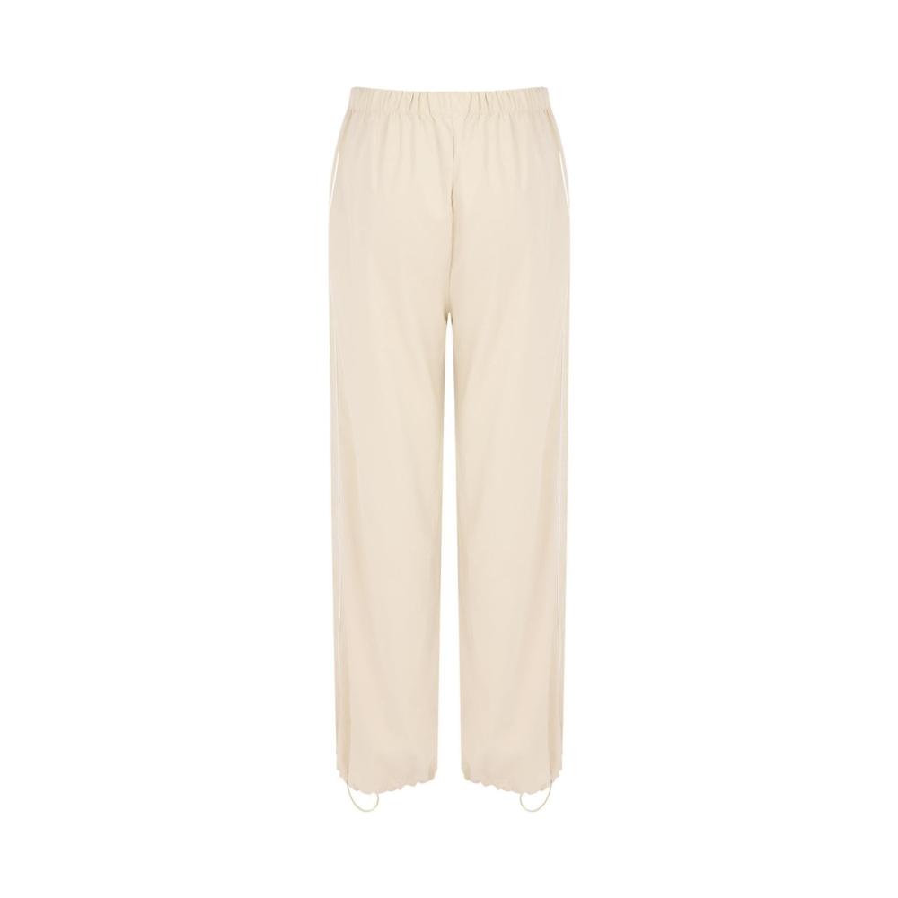 Damen Jogginghose Leichte Baumwoll-Yogahose mit Elastischer Taille Taschen und High Waist für Sommer und Freizeit