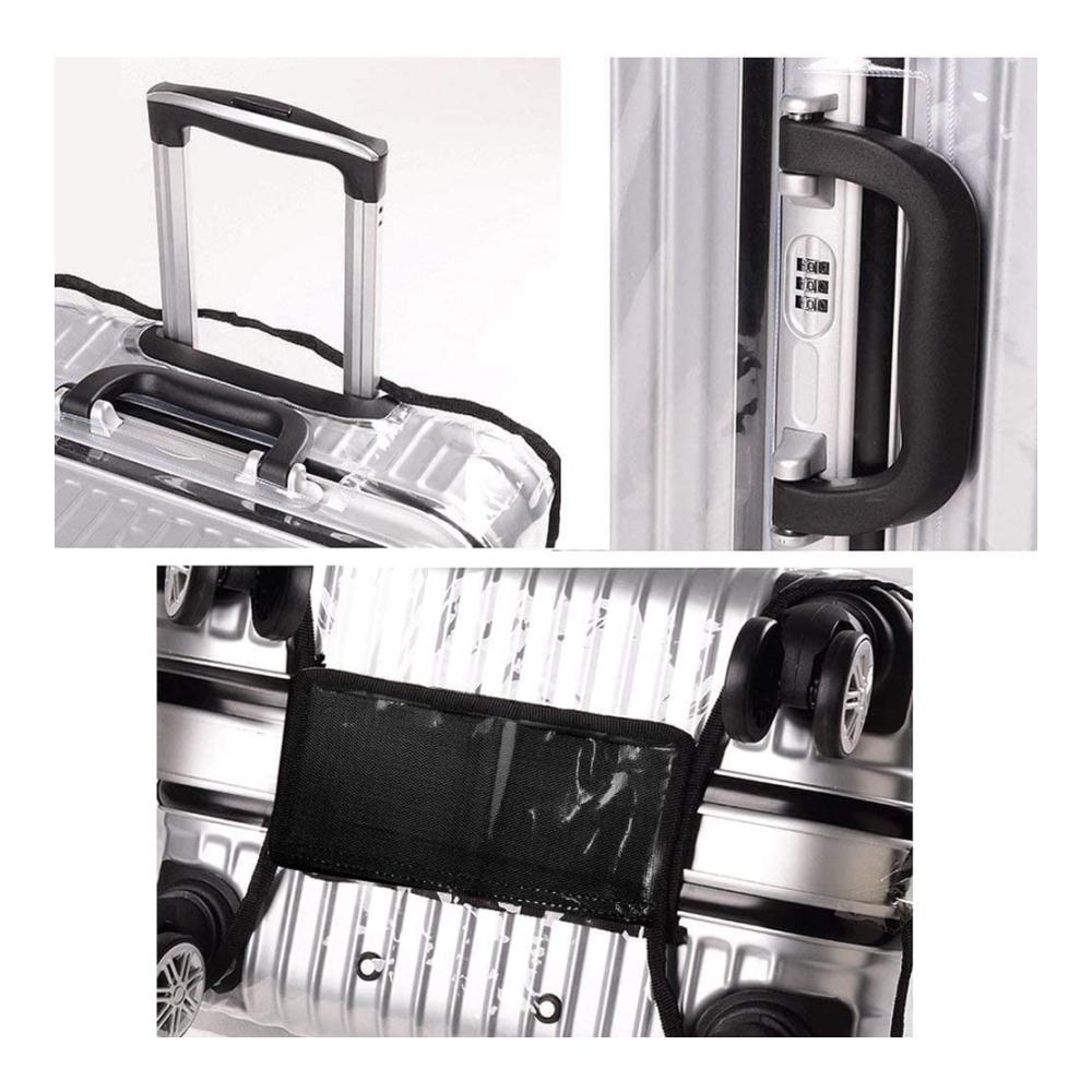 Koffer & Trolleys 28 Zoll Transparente PVC-Schutzhülle für staub- und wasserdichten Schutz – Wiederverwendbare Abdeckung für Reisekoffer und Trolleys