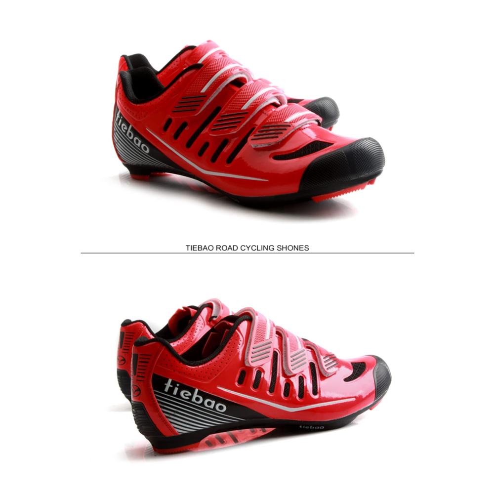 MTB Radsportschuhe für Herren - Wasserdichte Oxford Stoff Outdoor Fahrrad- und Wanderstiefel in Rot - Größe 45 EU