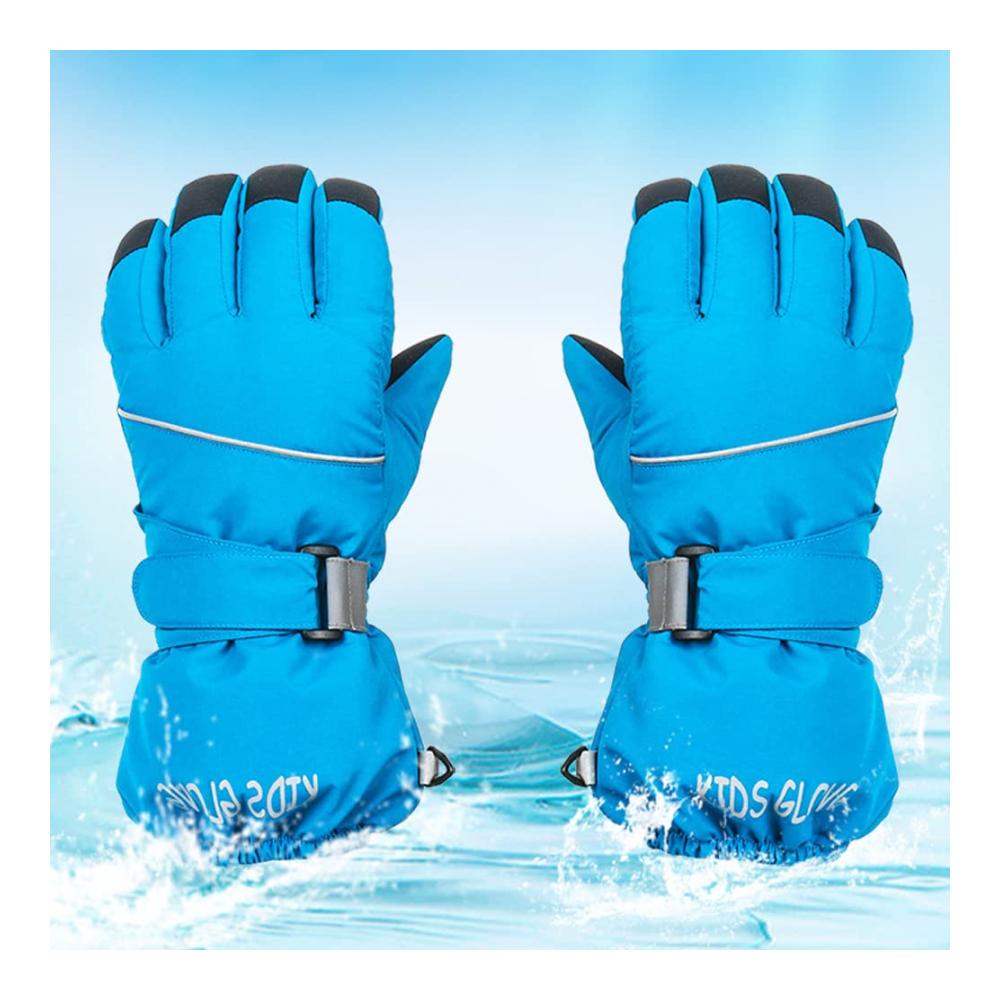 Kinder Skihandschuhe für Winter | Wasserdichte Schneehandschuhe Jungen Mädchen 4-6 Jahre | Fleece Fingerwarm & Winddicht | Outdoor Sport & Snowboarden | 1 Paar
