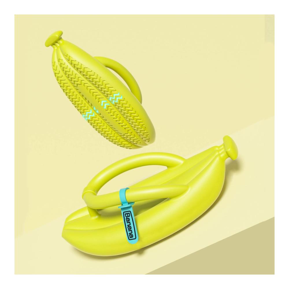 Banana Fun Lenugeo Zehentrenner - Lustige Flip Flops für Damen und Herren Badeschuhe mit besonderem Design Cozislides Banana Slippers in Größen 36-45 EU