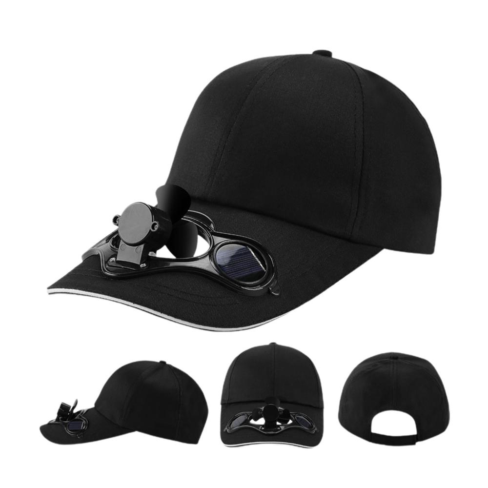 Solarbetriebene Baseball Cap mit Lüfter | Kühlen Sie Ihr Gesicht ohne Batterien - Perfekt für Sommeraktivitäten