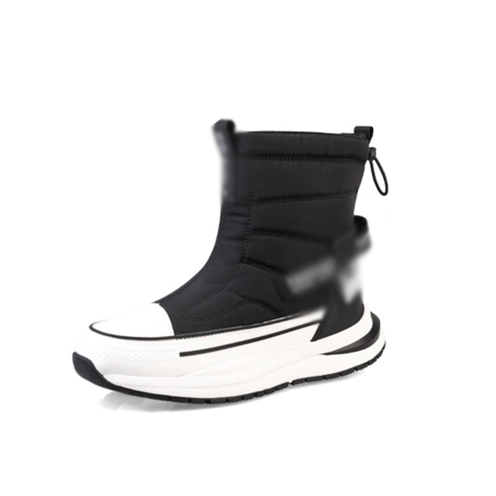 Damen-Schneestiefel Wasserdichte Trekking- & Wanderschuhe mit Rutschfester Sohle Warm Kunstfell Gefüttert - Herren-Winterstiefel für Outdoor Wandern modisch mit seitlichem Reißverschluss Unisex High-Tops