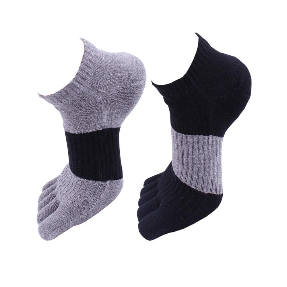 Sportsocken Evedaily für Herren - 2 Paar Baumwoll-Zehensocken für Sport und Freizeit (Modell JZMC-18