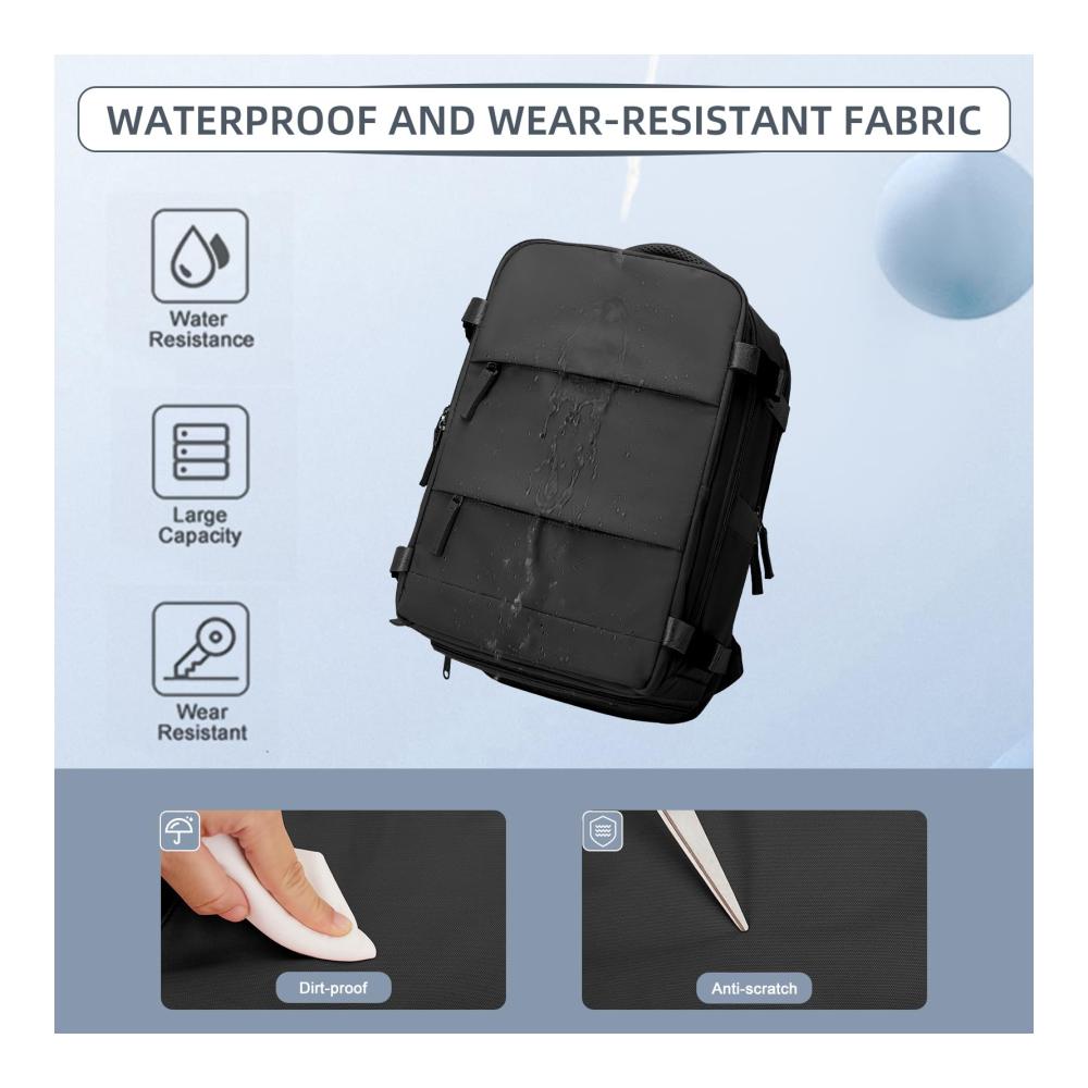 Handgepäck Rucksack für Ryanair & Easyjet - 40x20x25 & 45x36x20 - Laptopfach Schuhfach & USB-Ladeanschluss - Damen & Herren - Flugzeug Carry-Ons