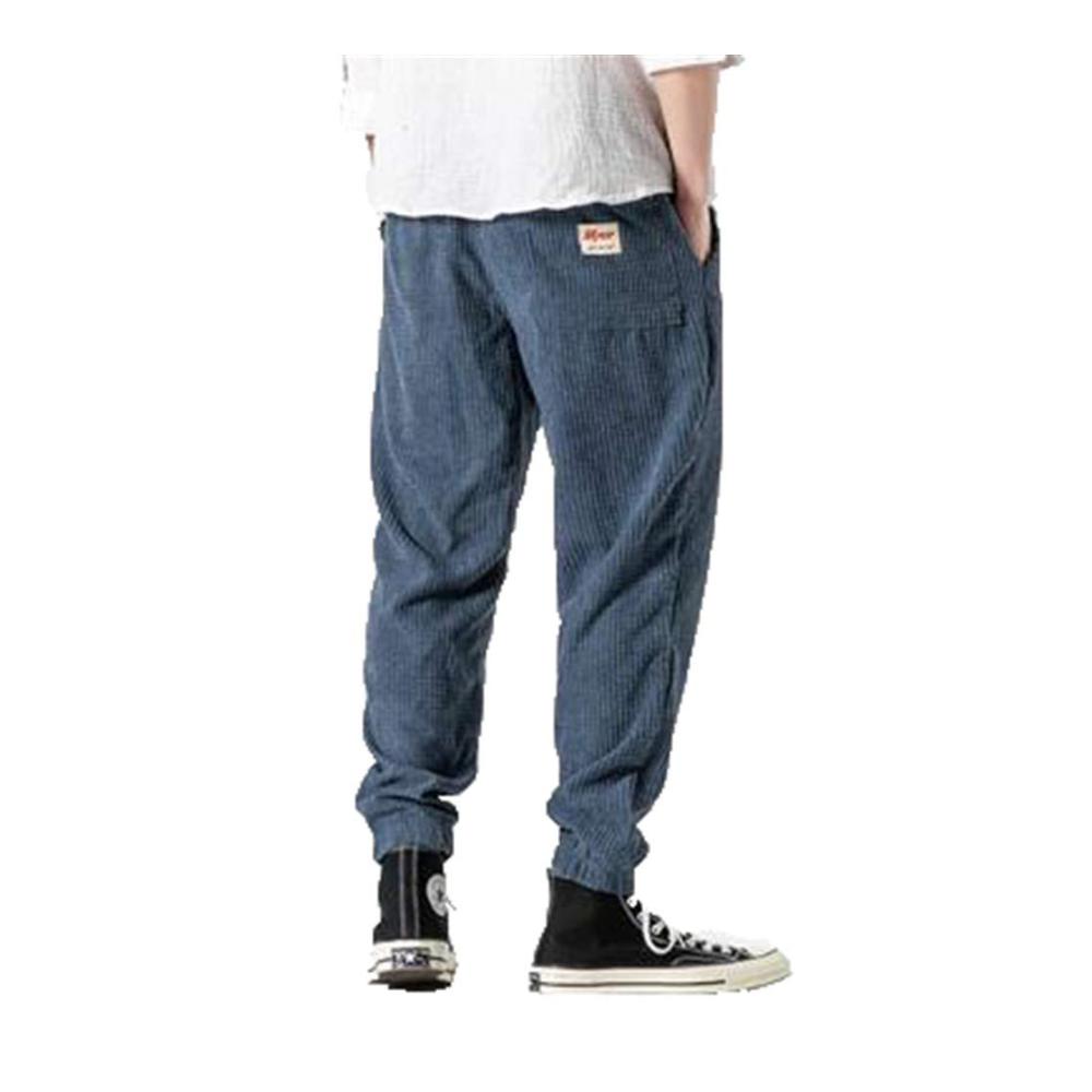 Herren Cord Haremshose - Bequeme Jogger-Freizeithose für Hip Hop Streetwear