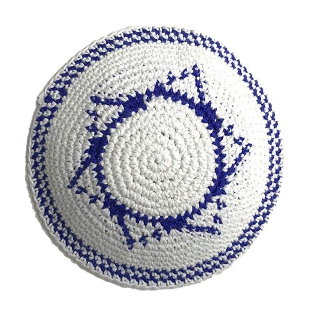 Handgestrickte Kippah für Männer Traditioneller handgefertigter Schädelkap-Hut