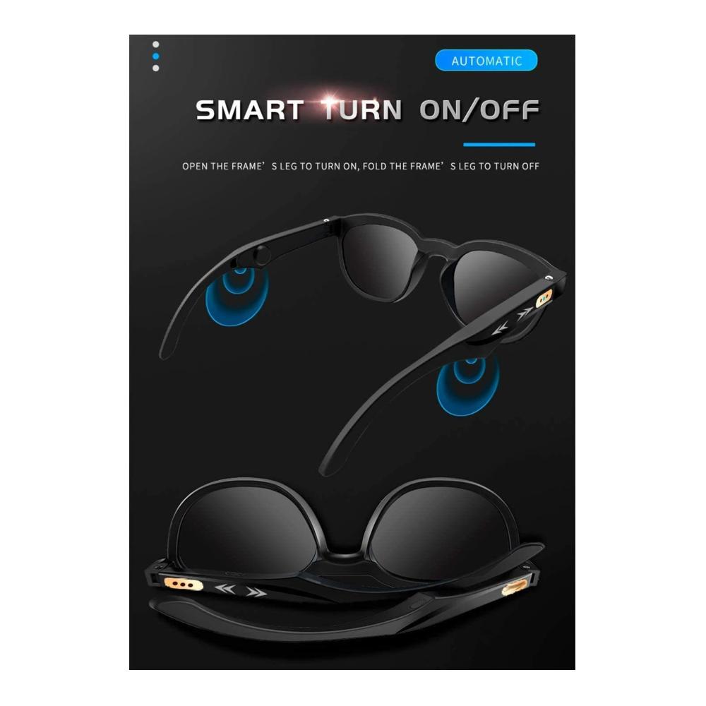 Bluetooth-Sonnenbrille mit Smart Audio Polarisierten Linsen und Freisprechfunktion - Ideal für Outdoor-Aktivitäten