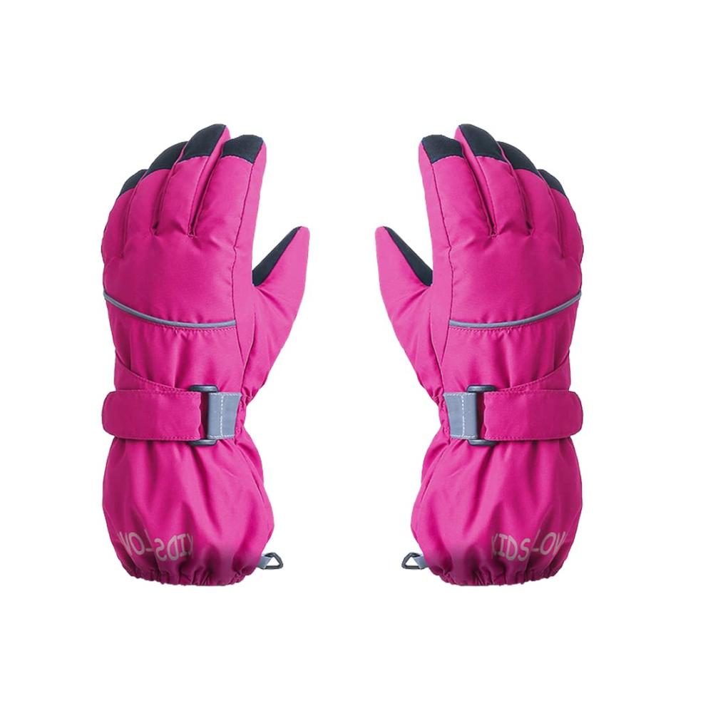 Kinder Skihandschuhe für Winter | Wasserdichte Schneehandschuhe Jungen Mädchen 4-6 Jahre | Fleece Fingerwarm & Winddicht | Outdoor Sport & Snowboarden | 1 Paar