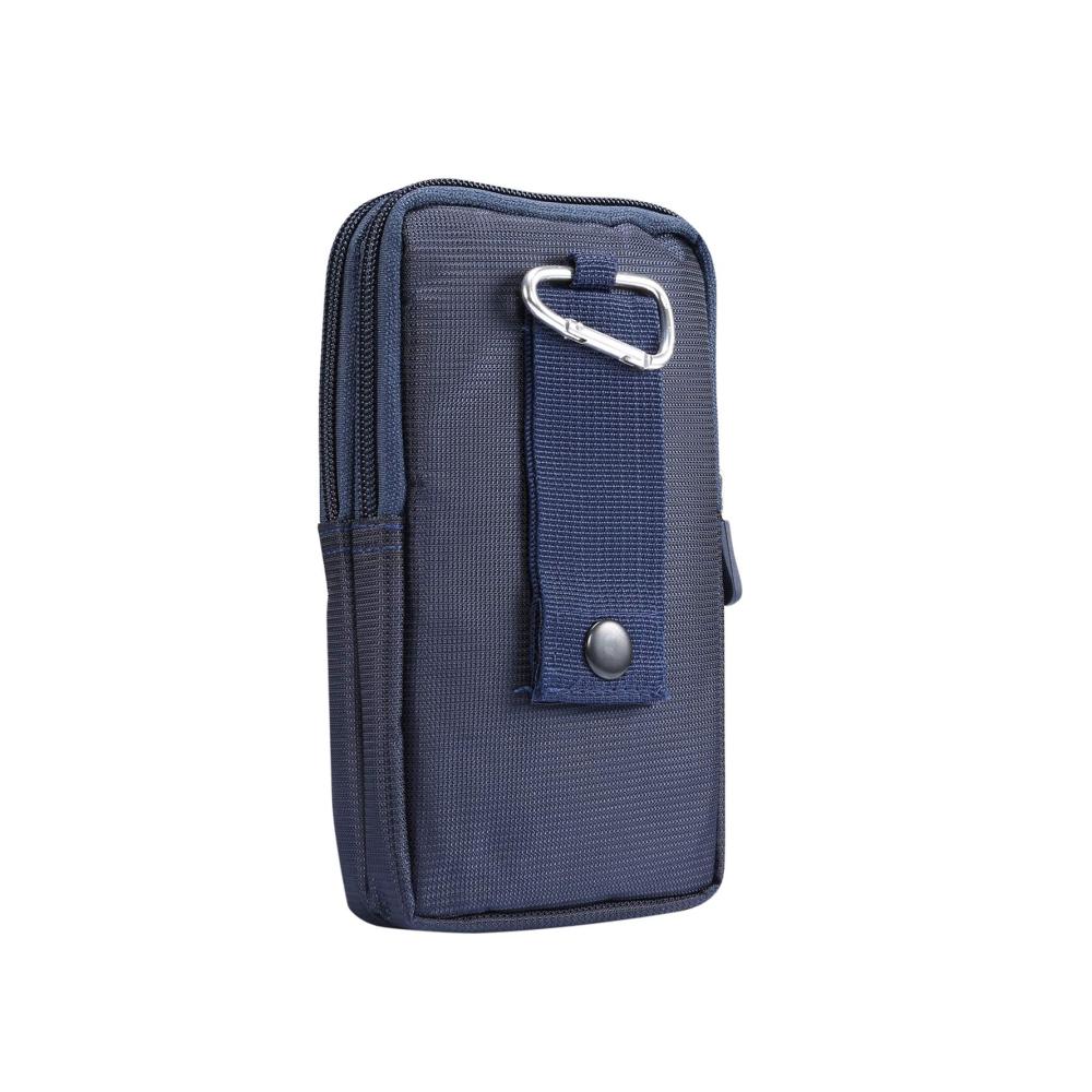 Outdoor Herren Hüfttasche mit Reißverschluss Gürtelschlaufe und Karabiner - Praktische Handy Gürteltasche für Wanderungen und mehr