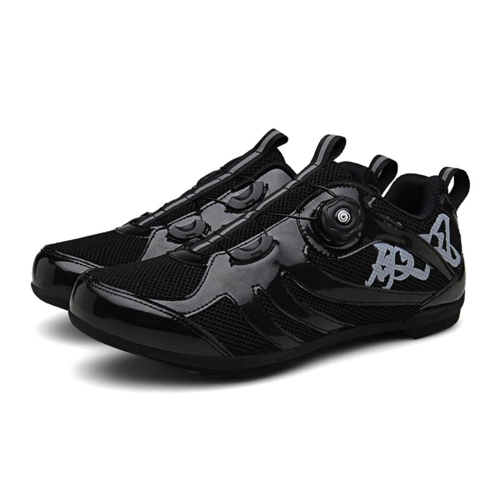 Hochwertige Radsportschuhe für Herren und Damen - Leistungsstarke Rennradschuhe für Mountainbikes - Atmungsaktive Turnschuhe für Spinning und MTB - Unterstützende Schuhe für effizientes Radfahren - Farbe Schwarz (Größe 46