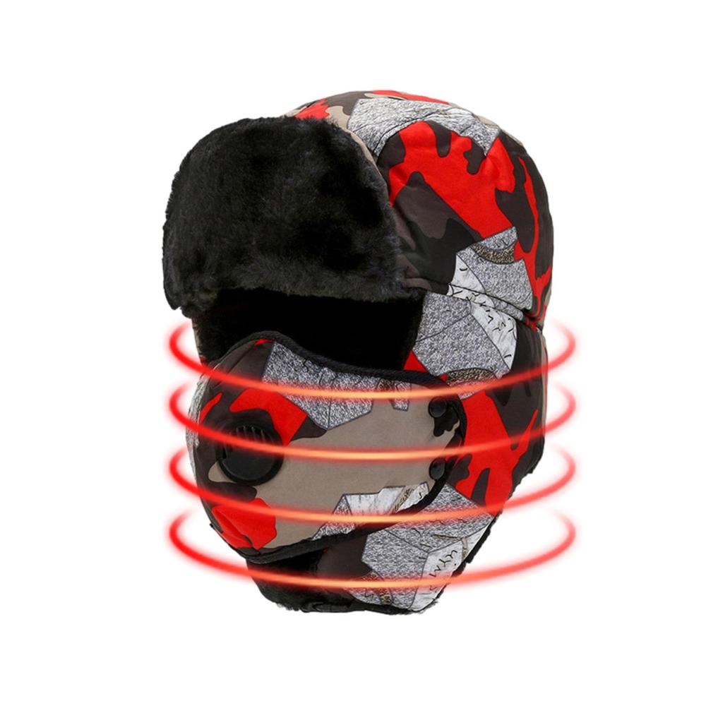 Winter Trapper Skimütze - Winddichte Unisex-Bombermütze mit Ohrenklappen für Outdoor-Aktivitäten | Warme Jagdmütze zum Radfahren Wandern und Snowboarden