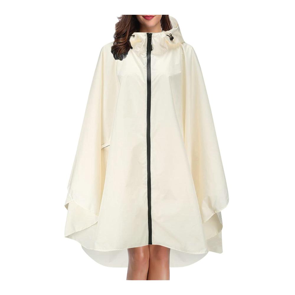 Damen Regenjacke Wasserdicht Atmungsaktiv Oversize Locker Casual mit Kapuze - Regenmäntel für optimalen Schutz