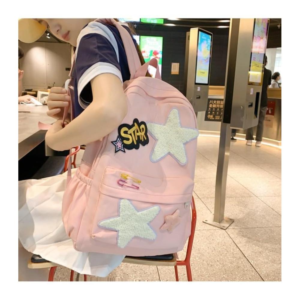 Y2K Schulranzen Trendiger bunter Rucksack für Schule und Reisen – Süßer Wanderbegleiter für Kinder und Jugendliche