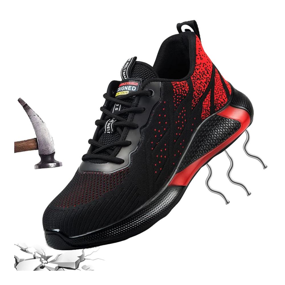 Sicherheitsschuhe S3 Leichte atmungsaktive Sneaker mit Stahlkappe für Herren und Damen - Sportlich Sommer 36EU-46EU