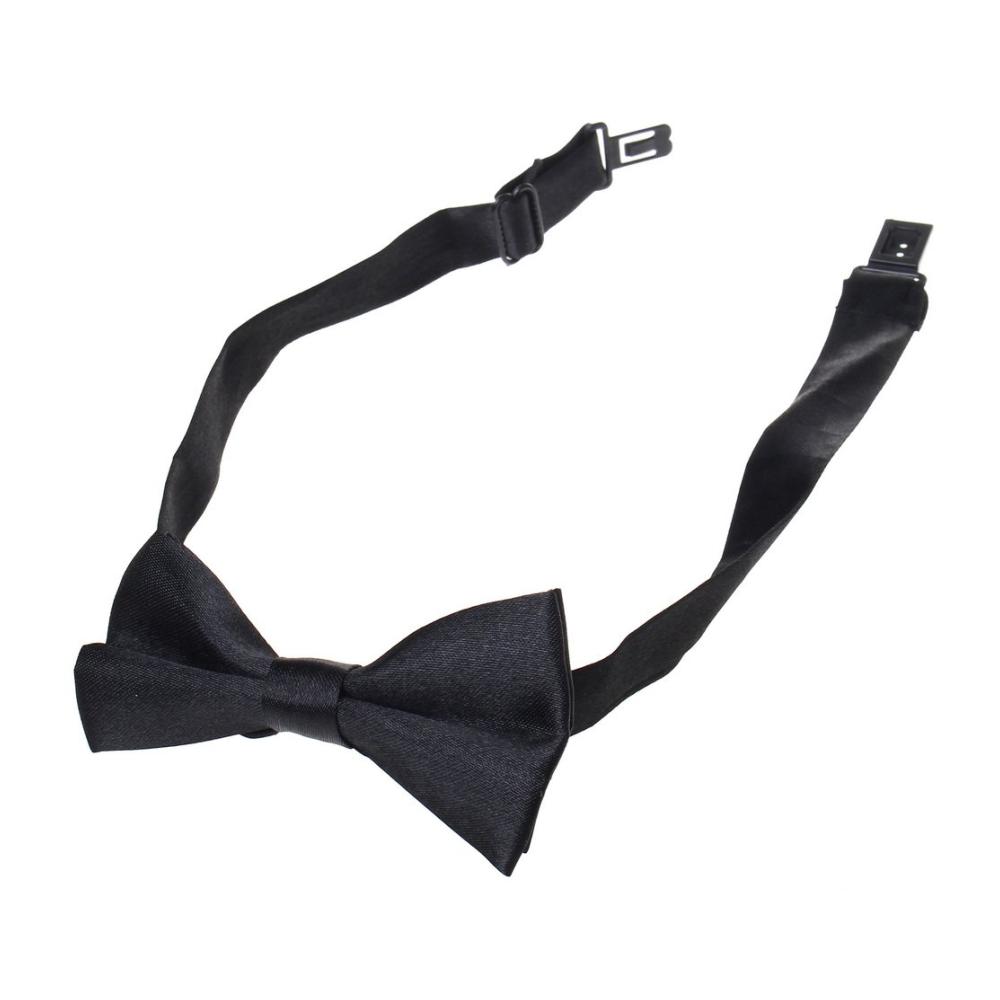 Verstellbares Unisex-Schwarz-Set Hosenträger und Fliege - Hochwertige Clips ideale Passform