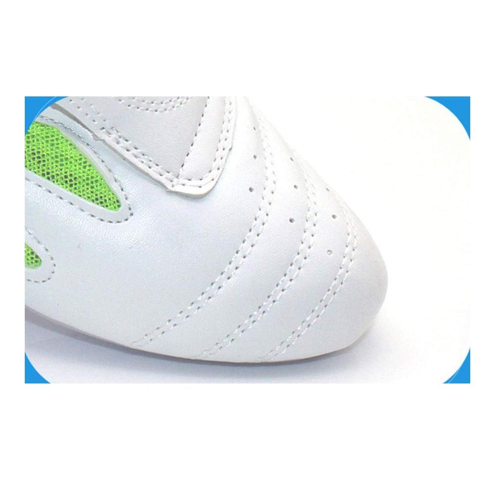 Kampfsportschuhe Atmungsaktive Taekwondo Schuhe aus leichtem PU-Leder für Boxen Kung Fu und Taichi