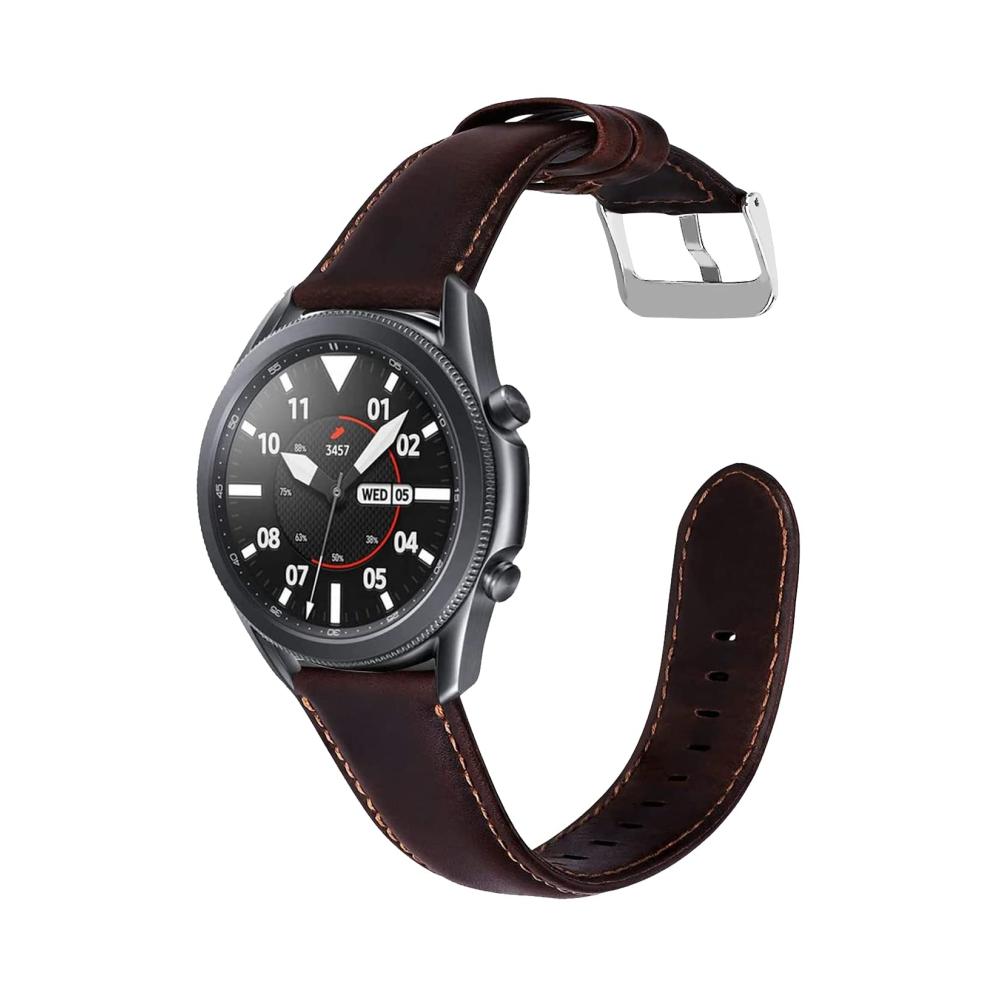 22mm Lederarmband für Samsung Gear S3 Frontier/S3 Classic Galaxy Watch 3 45mm Galaxy Watch 46mm – Ersatzarmband für Huawei Watch 46mm GT2 Pro GT2e GT 3 46mm – Uhrenarmband Bands in Premium-Qualität