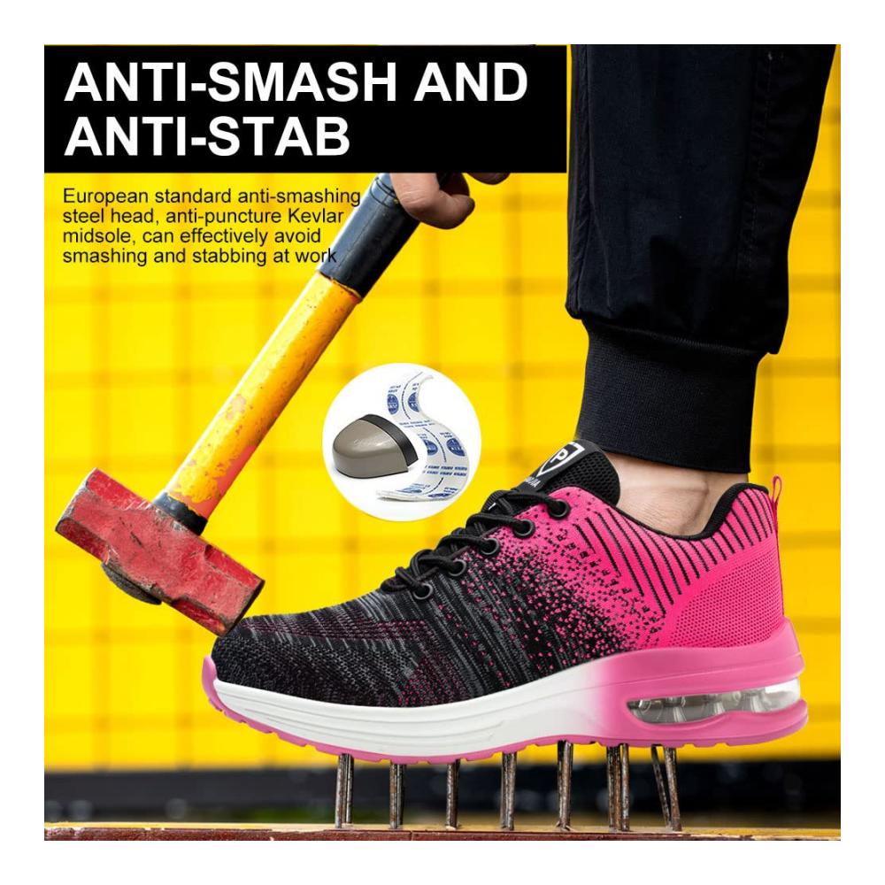 Sicherheitsschuhe S3 für Herren und Damen | Stahlkappe Leicht & Atmungsaktiv | Arbeitsschuhe Sportlich & Schutzschuhe für Sommer Treks