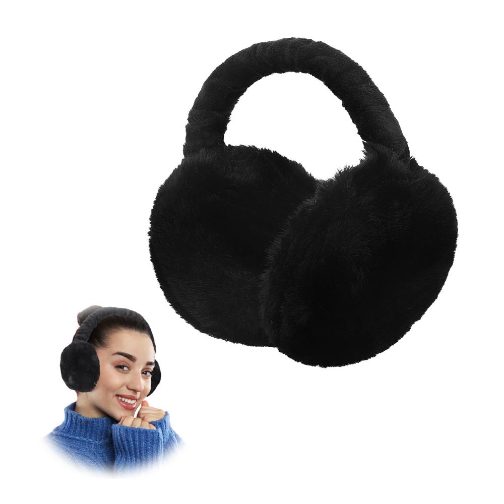 Winter Ohrenschützer mit Plüsch und Verstellmöglichkeit für Damen und Herren - Kälteschutz Earmuffs Faltbare Ohrenwärmer & Warme Ear Warmers