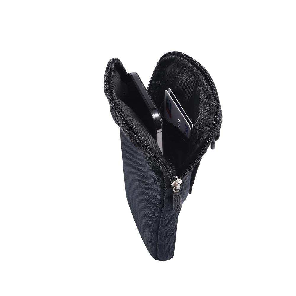 Mode-Hüfttasche Herren – Handy Gürteltasche mit Gürtelschlaufe Umhängefunktion und Geldgürtel – Universelles Holster für 7.2 Zoll Smartphones – Schultertasche Messenger Bag Bauchtasche Brieftasche für stilbewusste Männer