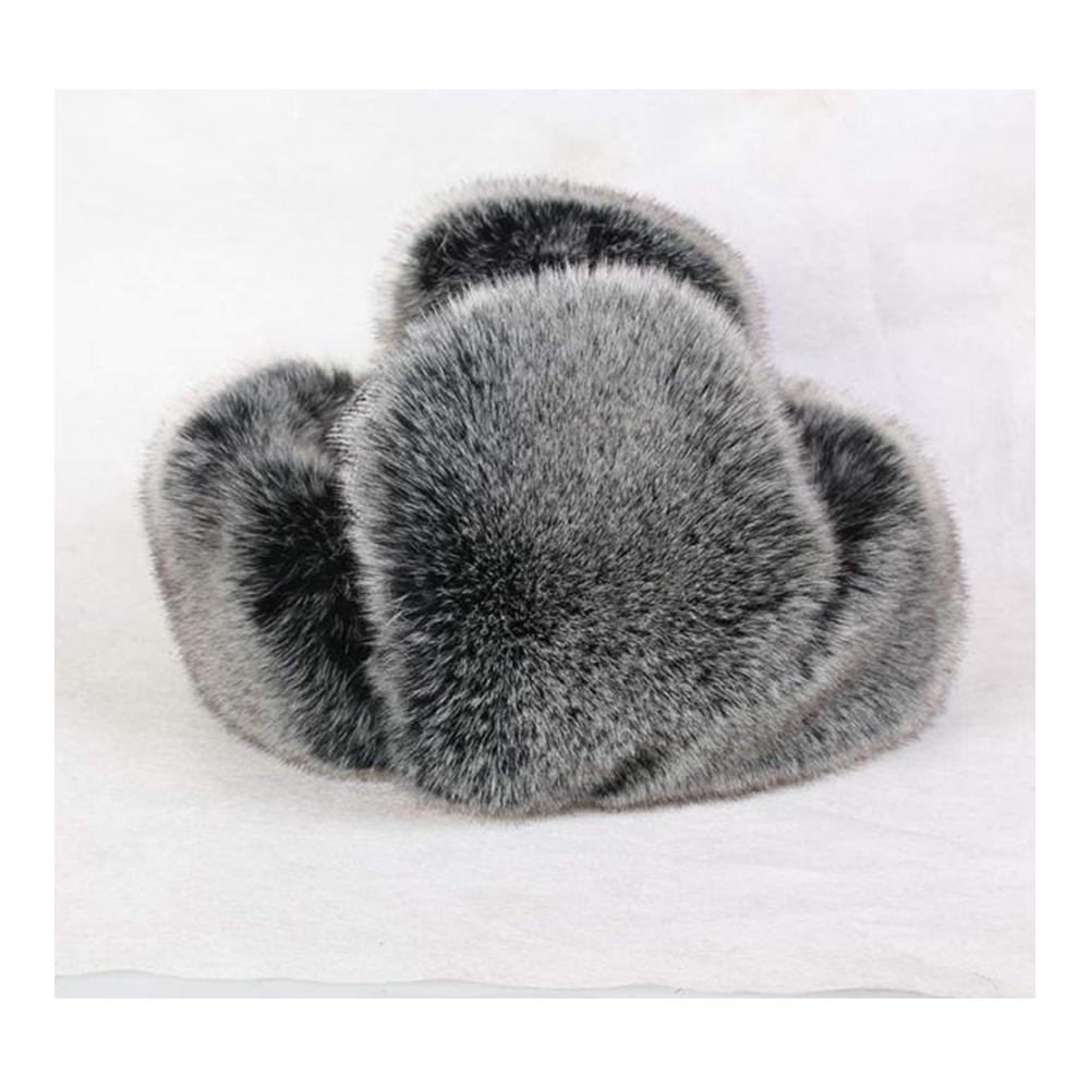 Warme Fliegermütze mit Ushanka-Stil für Outdoor-Aktivitäten - Unisex Wintermütze mit Kunstpelz-Ohrenklappen für Männer und Frauen
