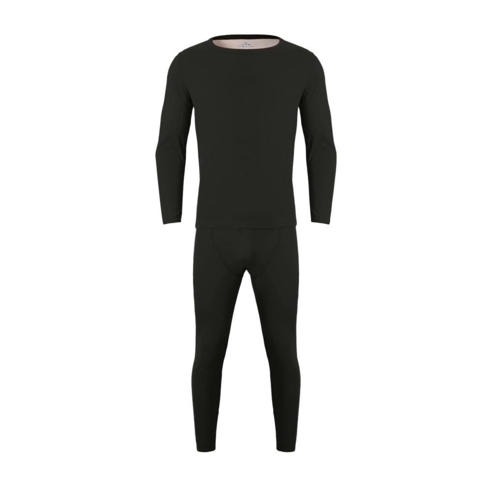 Winter Thermounterwäsche für Herren - Zweiteiliger Klassischer Skiunterwäsche Thermoanzug mit Innenfleece für maximale Wärme und Flexibilität während des Sports und als Nachtwäsche