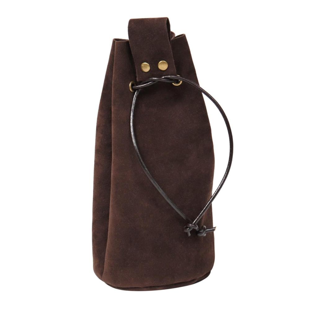 Renaissance-Beutel für Accessoires & Cosplay | Vintage Gürteltasche aus Leder mit Kordelzug für Halloween und Events