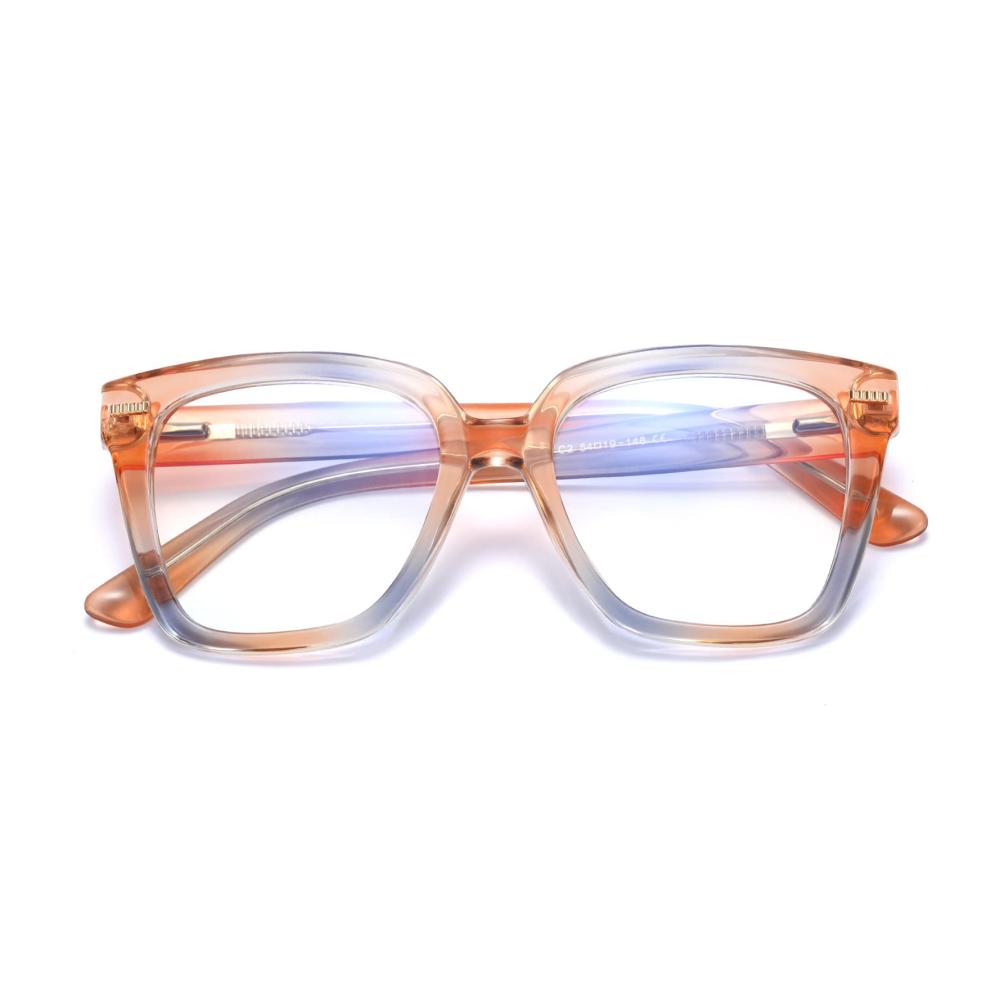 Klassische transparente Gaming-Brille für Herren und Damen - Blaulichtfilter UV-Schutz ohne Sehstärke - Quadratisches Schwarzrahmen-Design