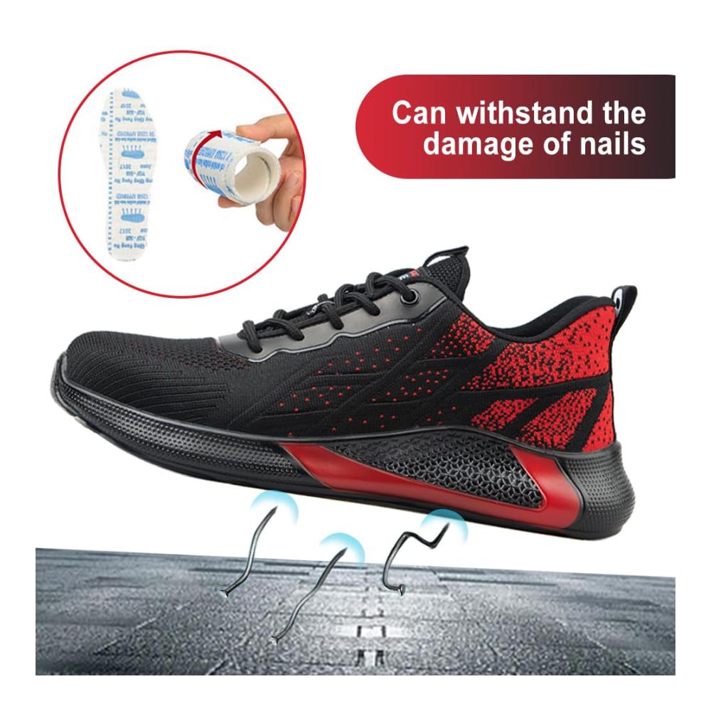 Sicherheitsschuhe S3 Leichte atmungsaktive Sneaker mit Stahlkappe für Herren und Damen - Sportlich Sommer 36EU-46EU